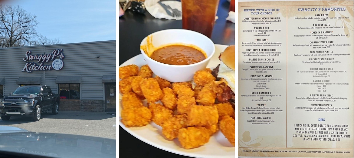 Swaggy P's Kitchen and Coffee Bar Menu